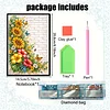 Flowers 5D DIY Diamond Art Painting Notebook Kit 50 Pages A5 Rhinestone Art Painting Notebook Kit for Adults Beginners Holiday Birthday Gift