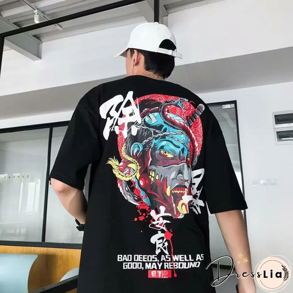 Street Style Round Neck Short Sleeve