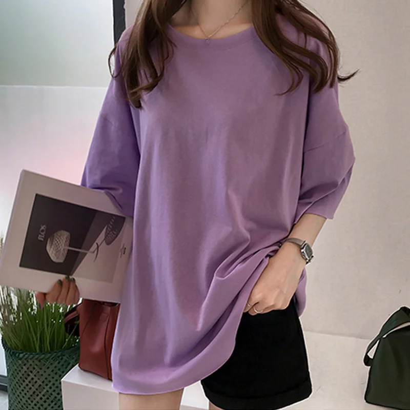 Pongl Pongl Wear 2024 New Candy Color T-Shirt Female Short Sleeve Students Loose Korean Fan Ins Half Sleeve Clothes Women's Clothing