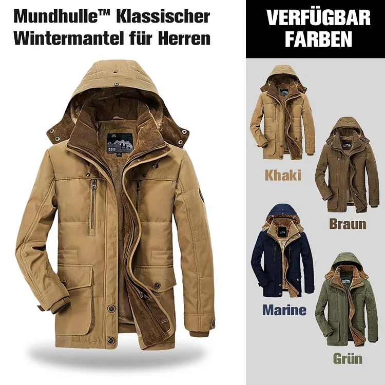 Mundhulle™ Klassischer Wintermantel für Herren