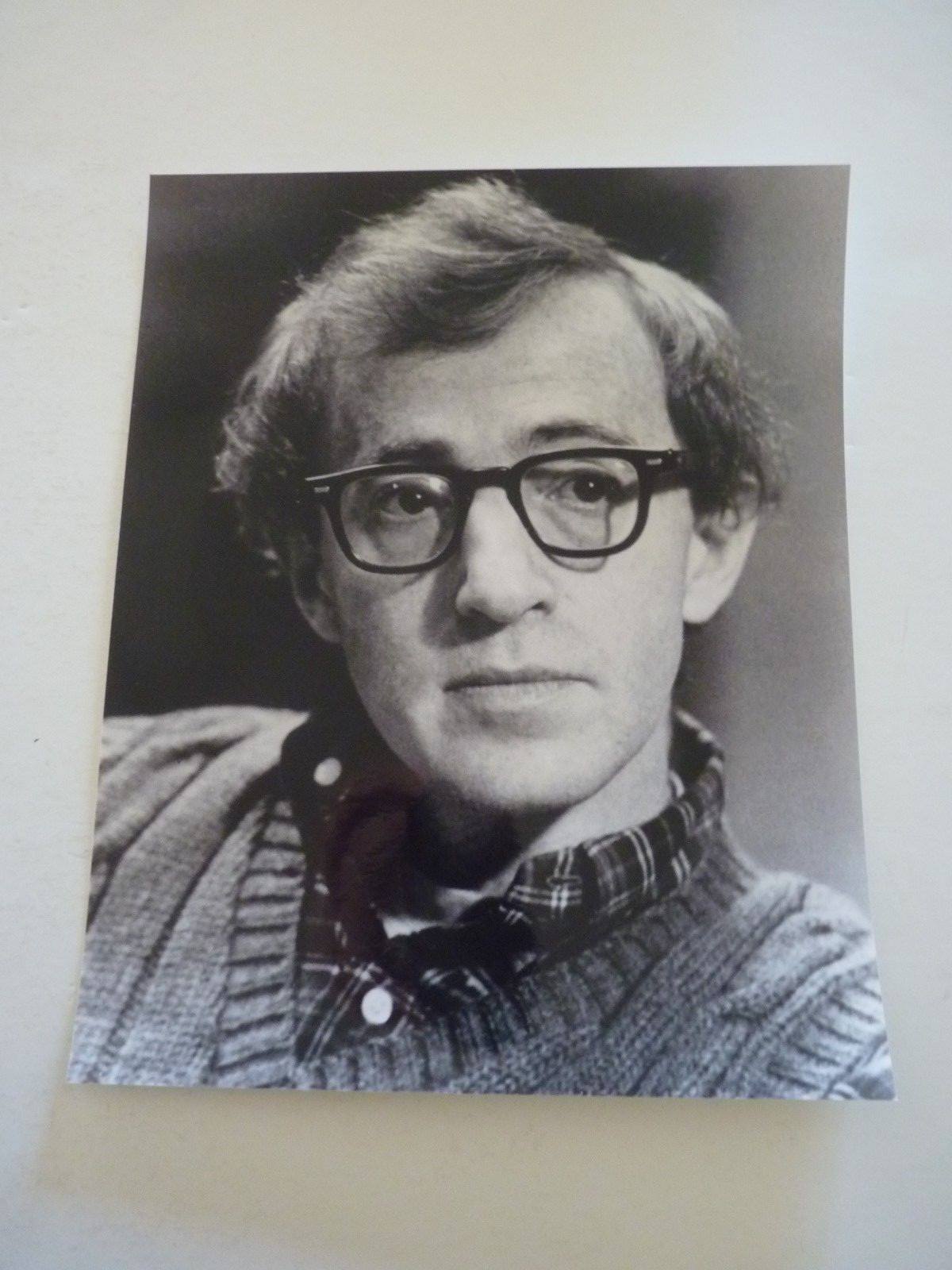 Woody Allen Director Actor 8x10 B&W Promo Photo Poster painting