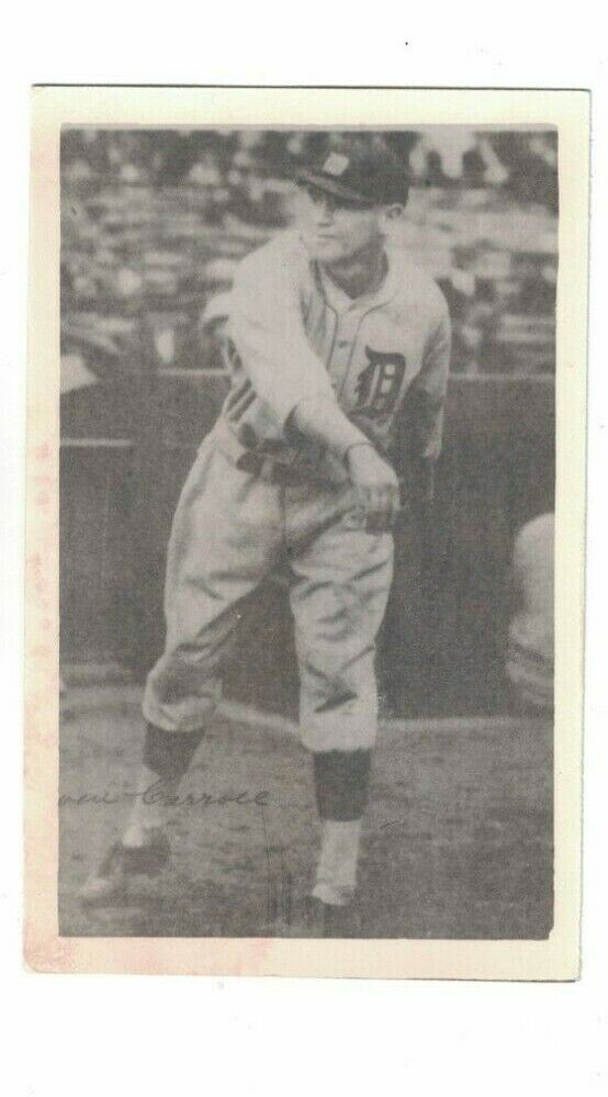 Owen Carroll Detroit Tigers Postcard Size Baseball Photo Poster painting 3 1/2 x 5 1/2