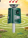 Ultrasonic Animal Repeller 360 Degree Solar IP44 Waterproof for Garden Yard Lawn
