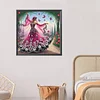 Dancing beauty 5d bricolage diamant art peinture kits foret partiel gem art 30x30cm