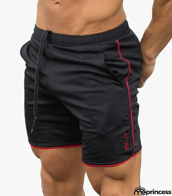 Men's Low Elastic Waist Plain Quick Dry With Pocket Workout Shorts