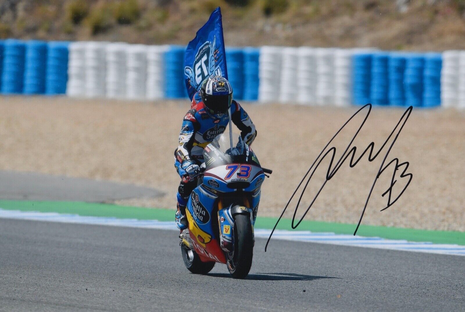 Alex Marquez Hand Signed 12x8 Photo Poster painting MotoGP Autograph Marc VDS Moto2 4