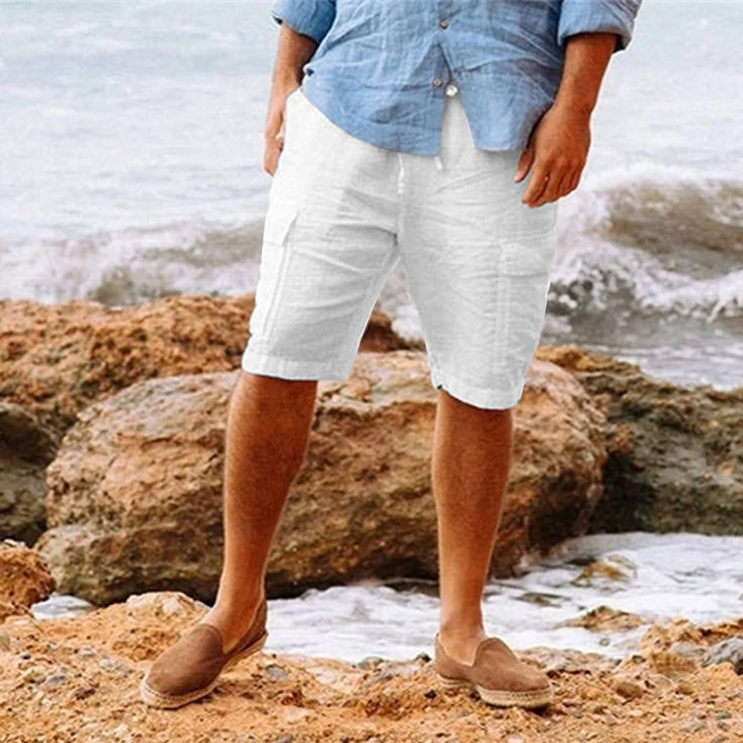 Men's Casual linen shorts