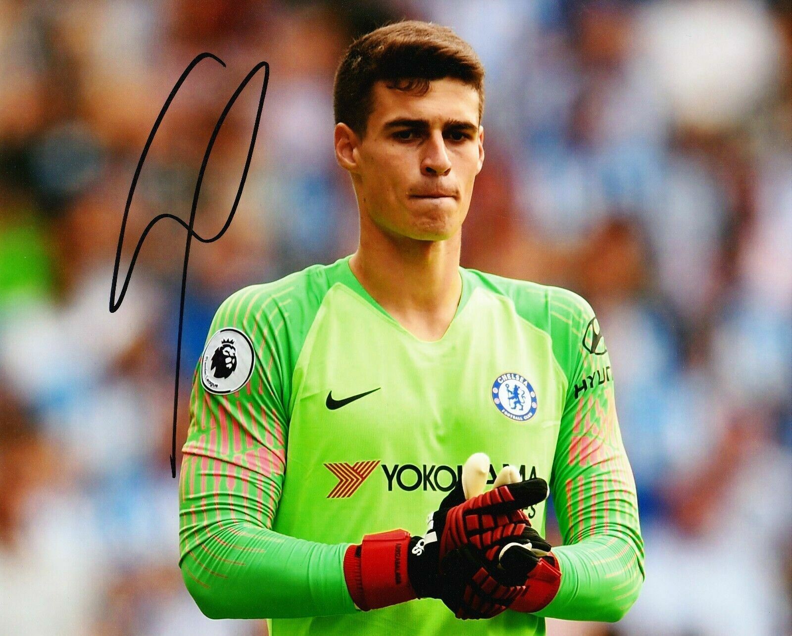 Kepa Arrizabalaga Signed 10X8 Photo Poster painting Chelsea F.C. AFTAL COA (1154)