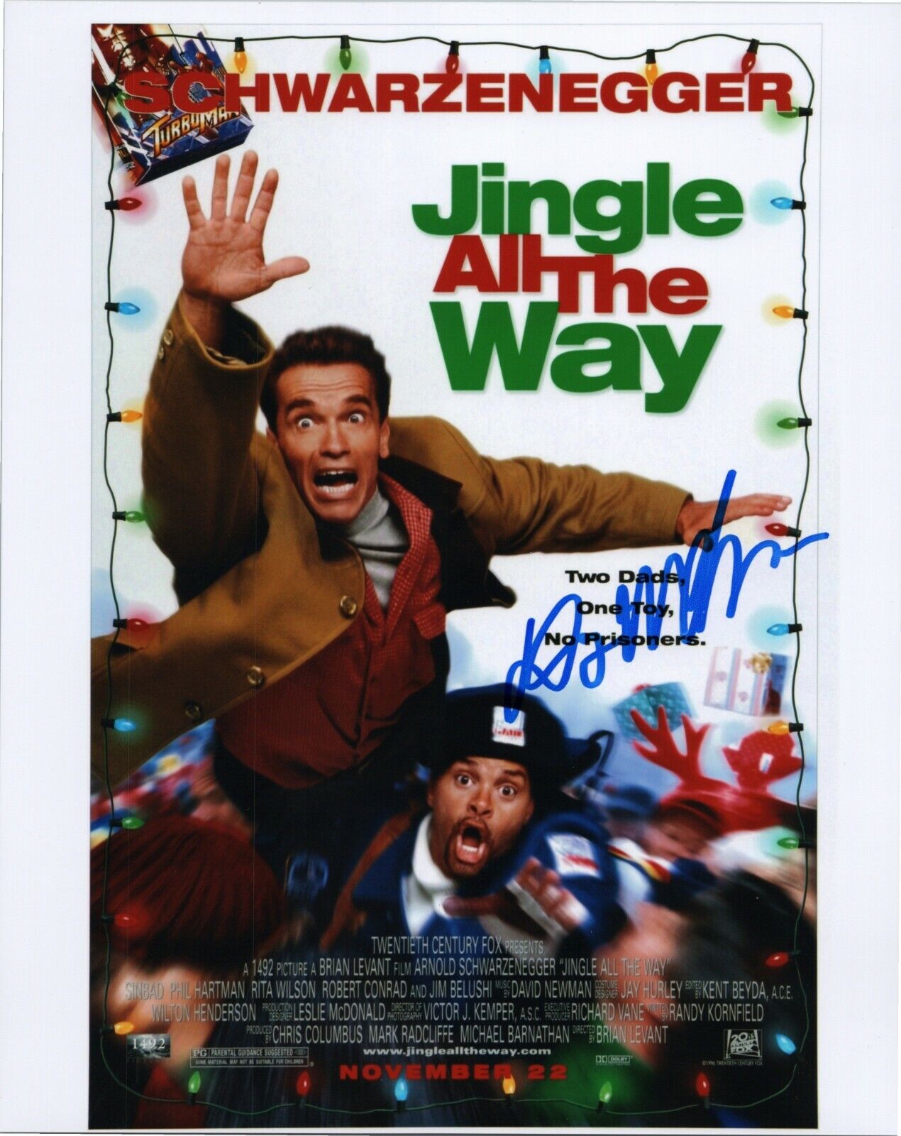 ~~ DANNY WOODBURN Authentic Hand-Signed JINGLE ALL THE WAY