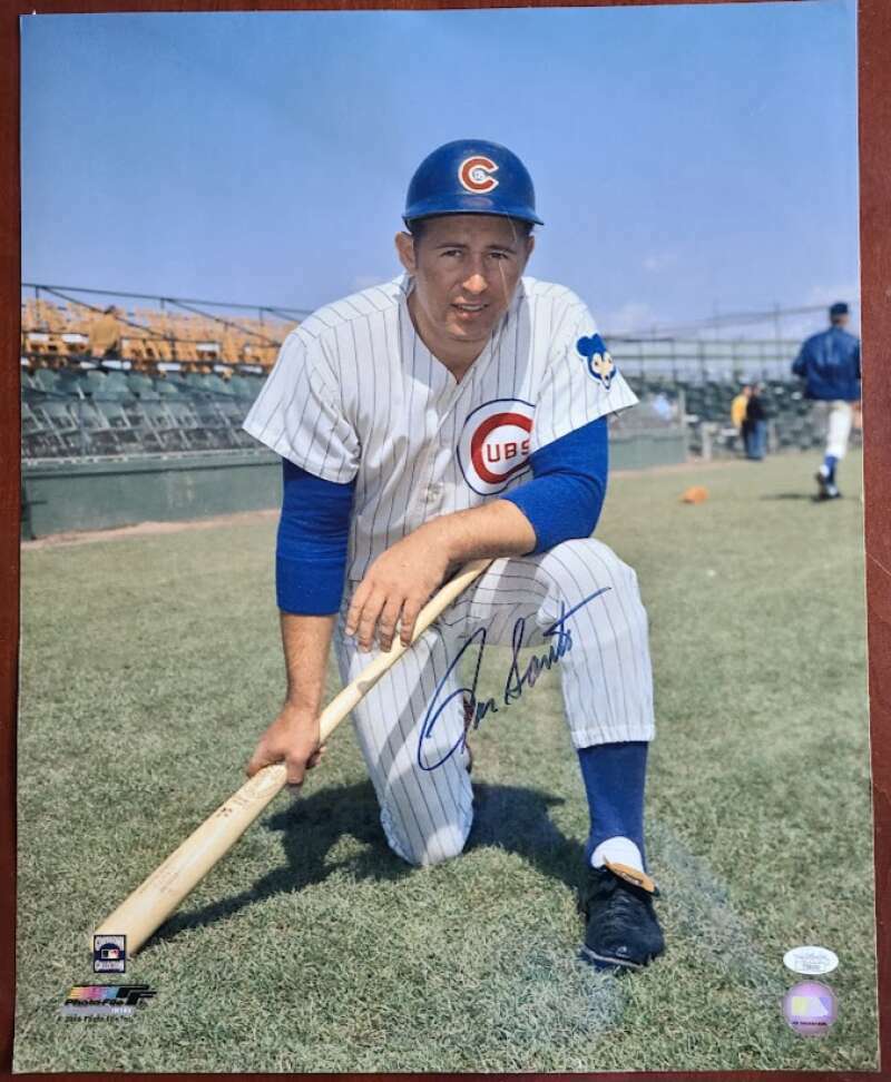 Ron Santo JSA Cert Signed 16x20 Photo Poster painting Cubs Autograph