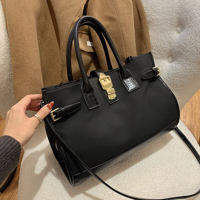 Vintage Large Tote bag 2021 Fashion New Quality Matte PU Leather Women's Designer Handbag High capacity Shoulder Messenger Bag