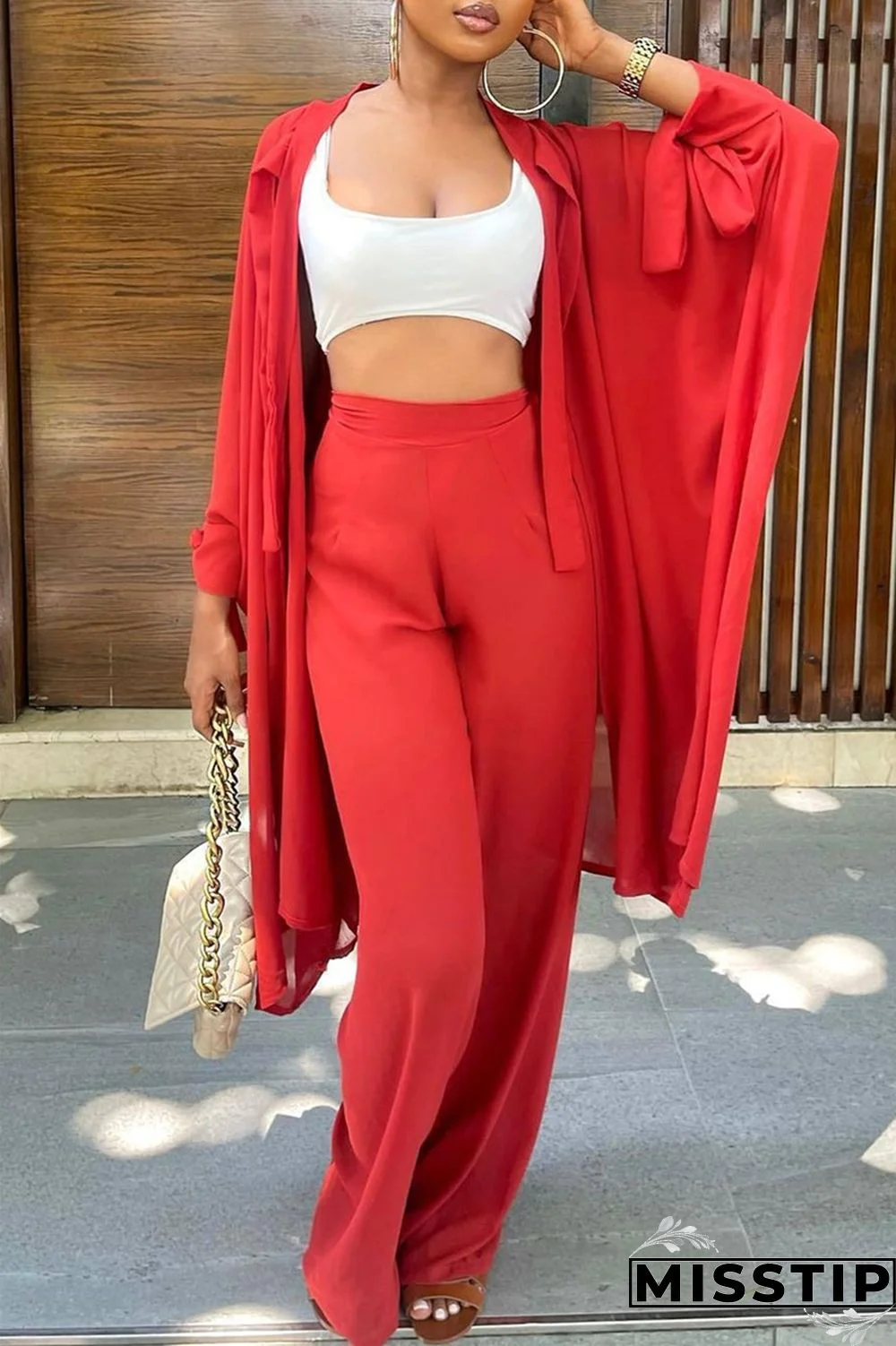 Black Fashion Casual Solid Cardigan Pants Long Sleeve Two Pieces