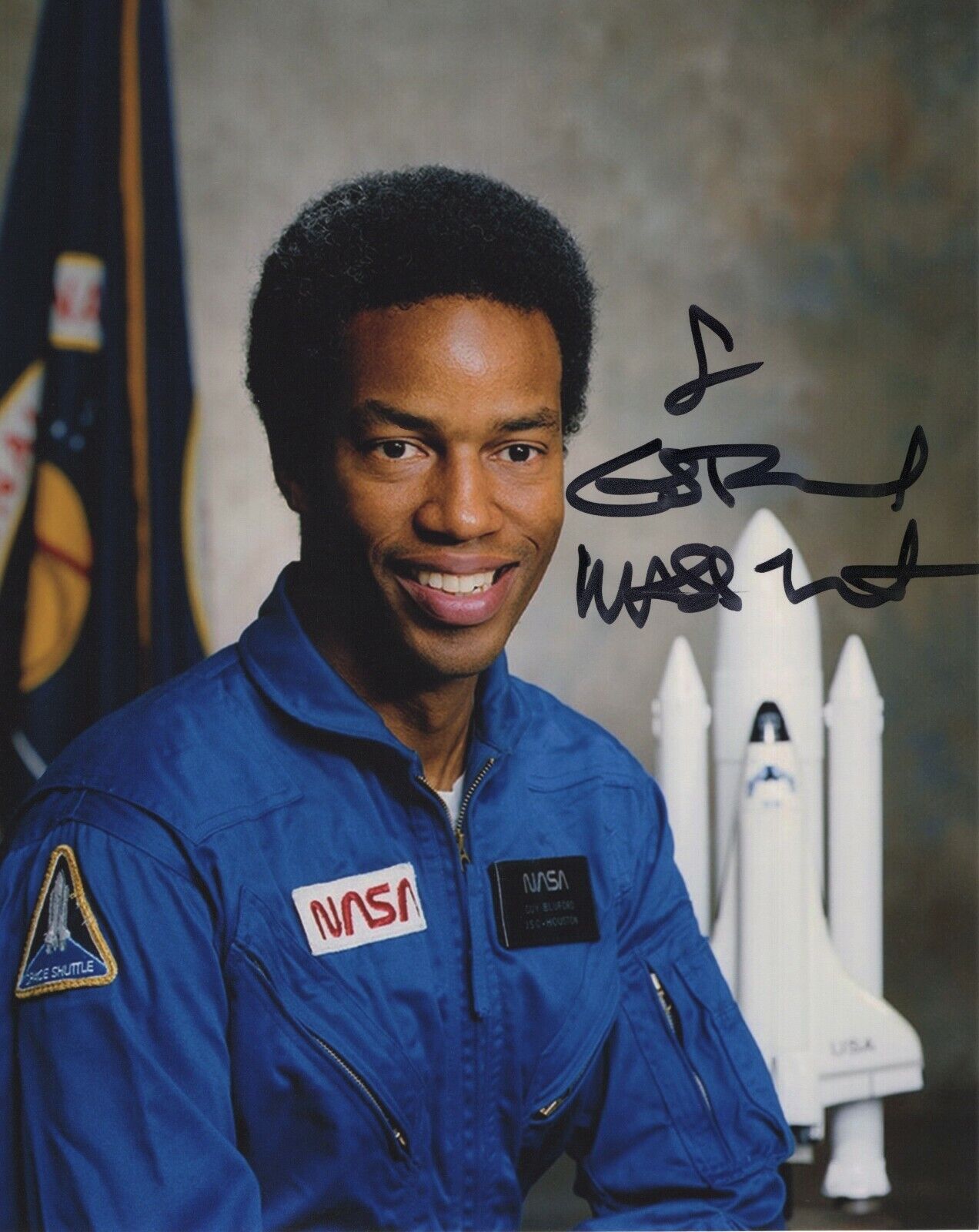 GUION GUY BLUFORD JR SIGNED AUTOGRAPH NASA ASTRONAUT SPACE 8X10 Photo Poster painting #4