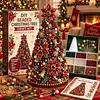 DIY Beaded Pearl Art Christmas Poinsettia Christmas Tree &ndash; Ornament Kit Holiday Decor