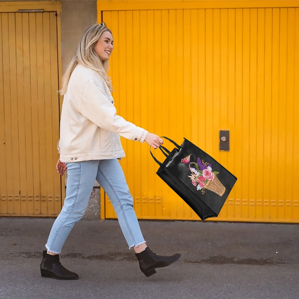 DIY Diamond Painting Eco-Friendly Bag - Flower Basket