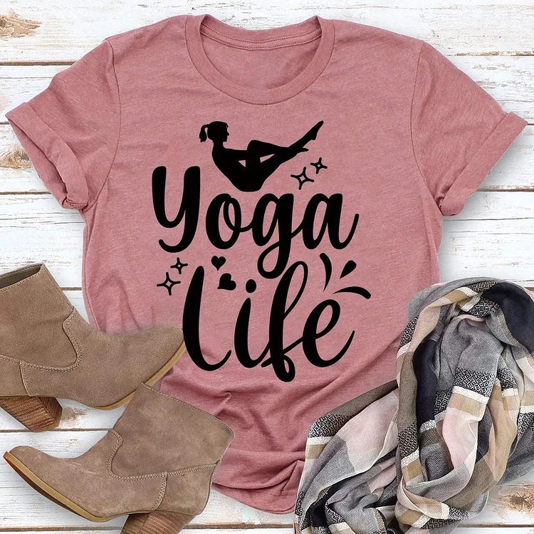 Yoga life Yoga  T-Shirt Tee-05123-Annaletters