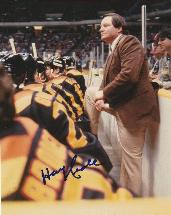 HARRY NEALE SIGNED VANCOUVER CANUCKS COACH 8x10 Photo Poster painting! HOCKEY NIGHT IN CANADA