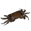 Brass Crab Tea Pet Ornament, Metal Crab Statue Handicraft Tea Pet Tea Playing
