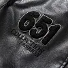 Men's Vintage Leather Bomber Jacket with Fur Collar - Warm Fleece Lined Winter Aviator Tactical Motorcycle Coat by Inlyline