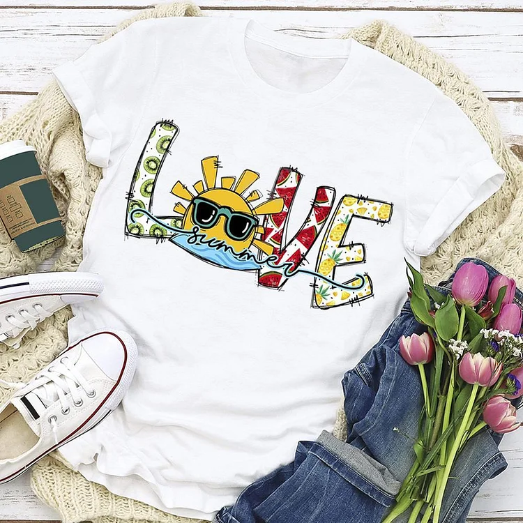 love Summer life T-shirt Tee - 01830