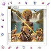 Lakeside Black Beauty Special Shaped 5D DIY Partial Drill Diamond Art Kit 30x30cm Diamonds Dots Gem Art Kits for Adults Home Decor