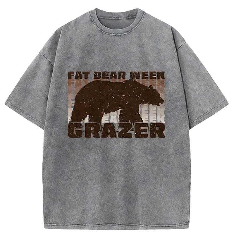 Grazer Animal Funny Washed T-shirt artswardrobe