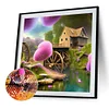 Diamond Painting-DIY Full Round Drill Waterwheel Landscape(40x40cm)