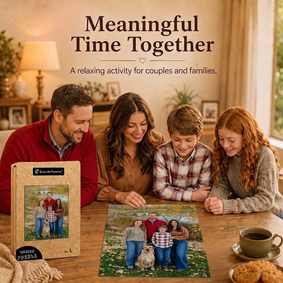 Upload photo custom wooden jigsaw puzzle
