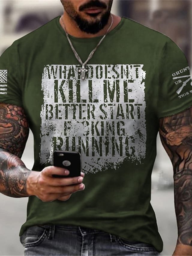 3D Graphic What Doesn't Kill Me Short Sleeve Shirts