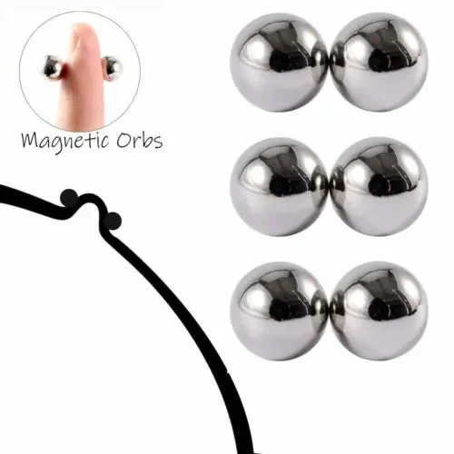 pornhint Pornhint Clitoris Ball Nipple Clamps Powerful Magnetic Orbs BDSM Bondage Pair Set