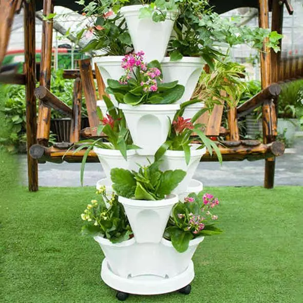 🌼Plant Festival Special 70% OFF-Stand Stacking Planters Strawberry Planting Pots