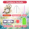 Acrylic Special Shape Flower Bird Diamond Painting Clock Ornaments Kit