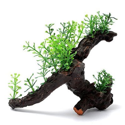 Fish Aquarium Wood Simulation Artificial Decorative Plant