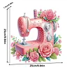Framed Diamond Painting - Special Shaped - Sewing Machine (25x25cm)
