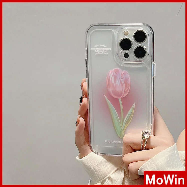 Pink Tulip Flower Phone Cases For iPhone 11 iPhone 13 Pro Max iPhone 12 Pro Max iPhone 7Plus iPhone xr LIN82