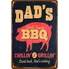 Dad's BBQ - Metal Tin Signs(8*12Inch/12*16Inch) - Bar