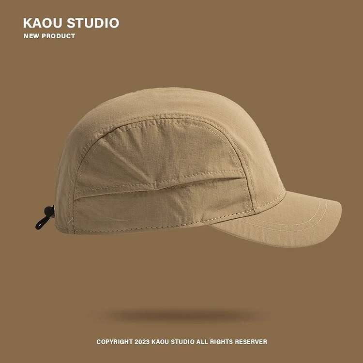 2023 Quick-drying Light Board Short-brimmed Baseball Caps Men Japanese Retro Outdoor Sports Tooling Duck Tongue Camping Hats