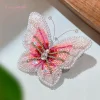 Butterfly Sequins Embroidery Beaded Brooch Handmade DIY Material Kit