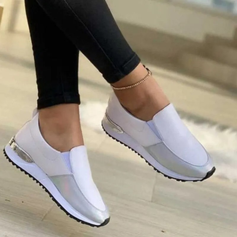 Women Fashion Sneakers Ladies Lace Up Vulcanized Shoes Casual Female Flat Comfort Walking Shoes Woman 2021 Fashion
