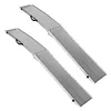 [US Local Warehouse] 2PCS 85 Inch Aluminum Motorcycle Ramp with Handle Truck Ramps with Safety Straps and Gloves Heavy Duty Folding Loading Ramps for Pickup Trucks