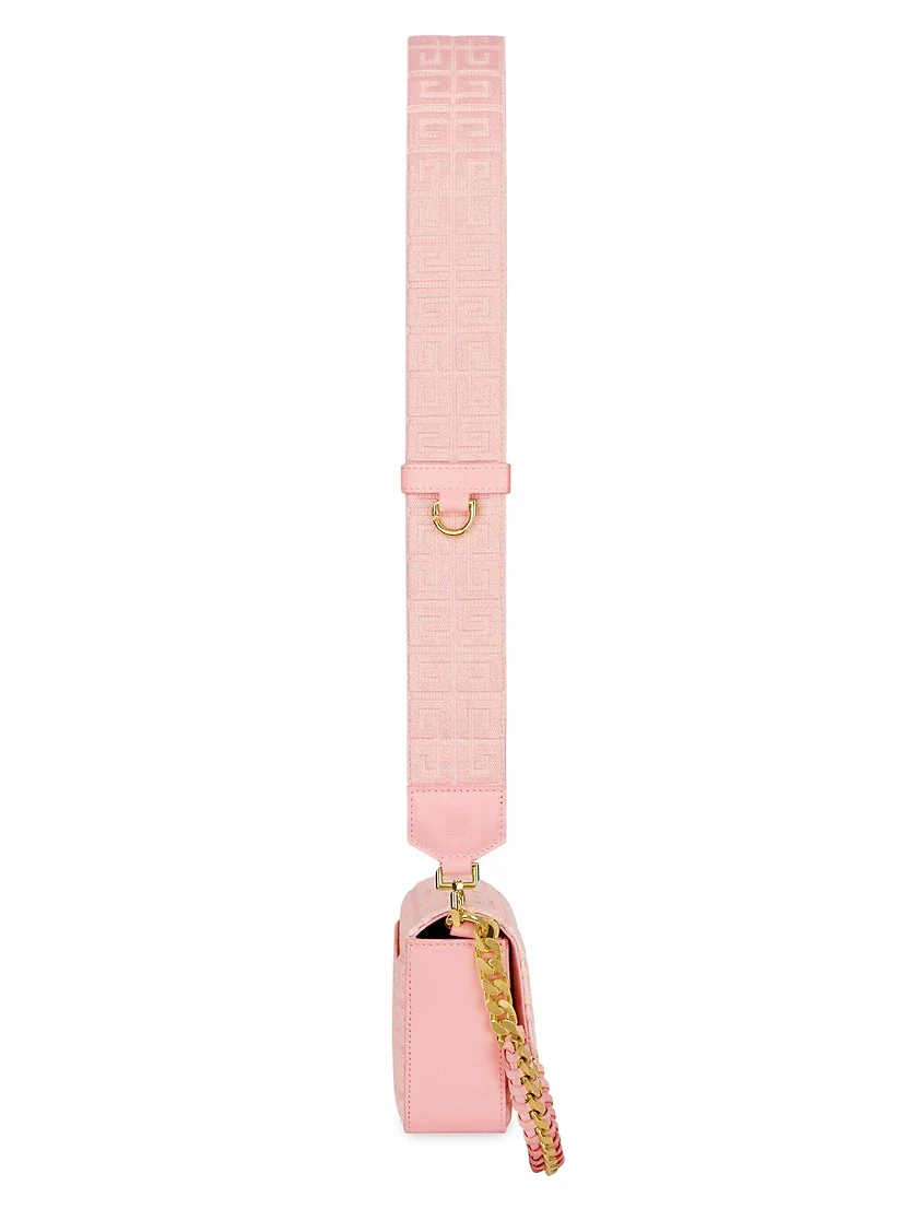 Givenchy Woven Chain Logo Crossbody Bag-Tender Pink