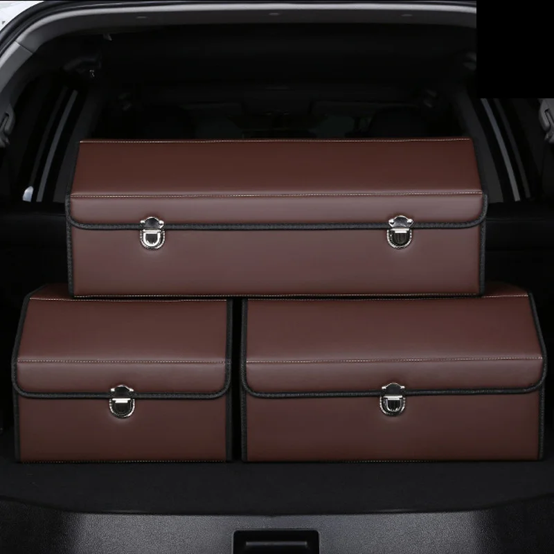 Car Leather Storage Box With Exclusive Logo