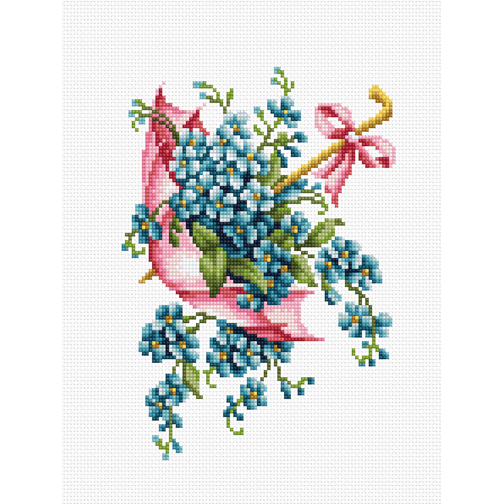 

Flower - 11CT Stamped Cross Stitch - 35*40CM, 501 Original