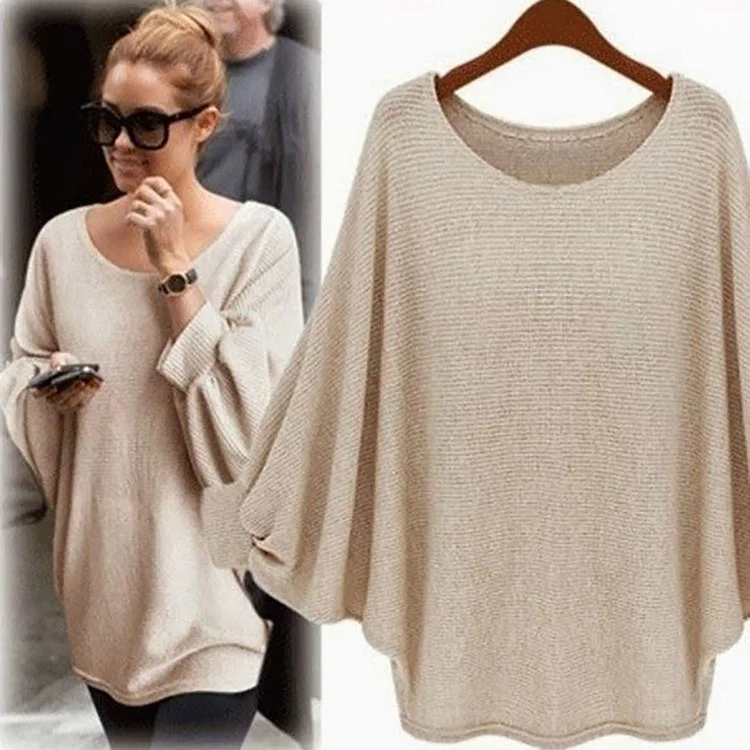 Casual Acrylic Crew Neck Sweater