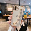 2023 Lovely Plating Heart Bracelet Camera All-inclusive Protective Case For iPhone 12 Pro Max 11 XS Max XR 7 8 Plus