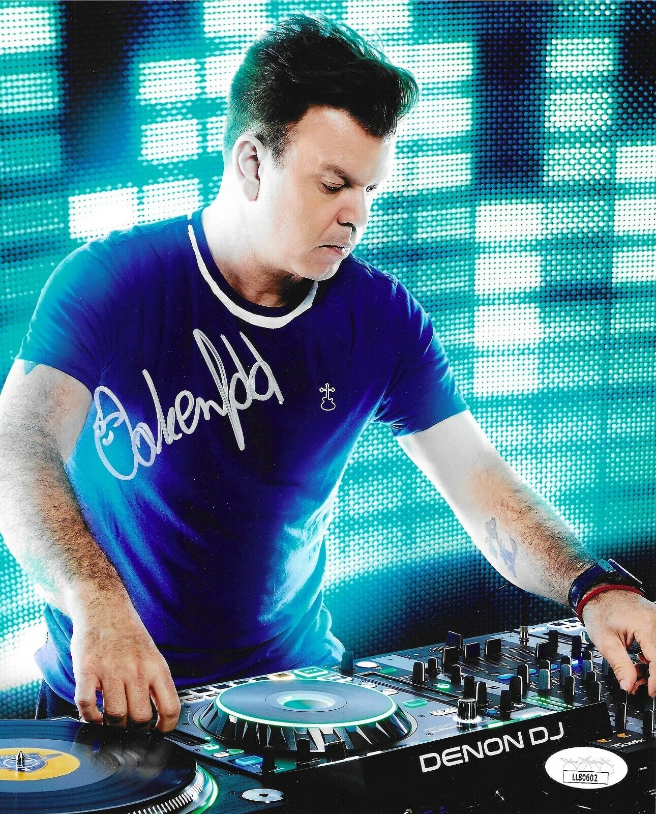 DJ Paul Oakenfold Autographed 8x10 Photo Poster painting JSA COA Area 51 Dance Party Signed