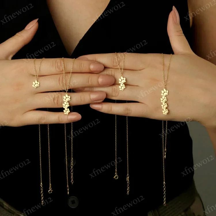 Paw Print Name Necklace. Personalized Tiny Dog Paw Necklace. Minimalist Paw Necklace. Animal Necklace. Pet Necklace. Christmas Gif