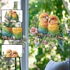 (US Only)Acrylic 2D Flat DIY Birds Hanging Diamond Art Kits Wall Door Decoration
