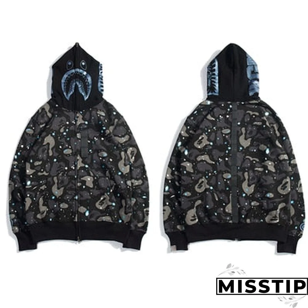 Jessic Camouflage Classic Sweater Thin Zipper Hoodie Couple Sweater Zip Hoodie Women Jacket Coat New