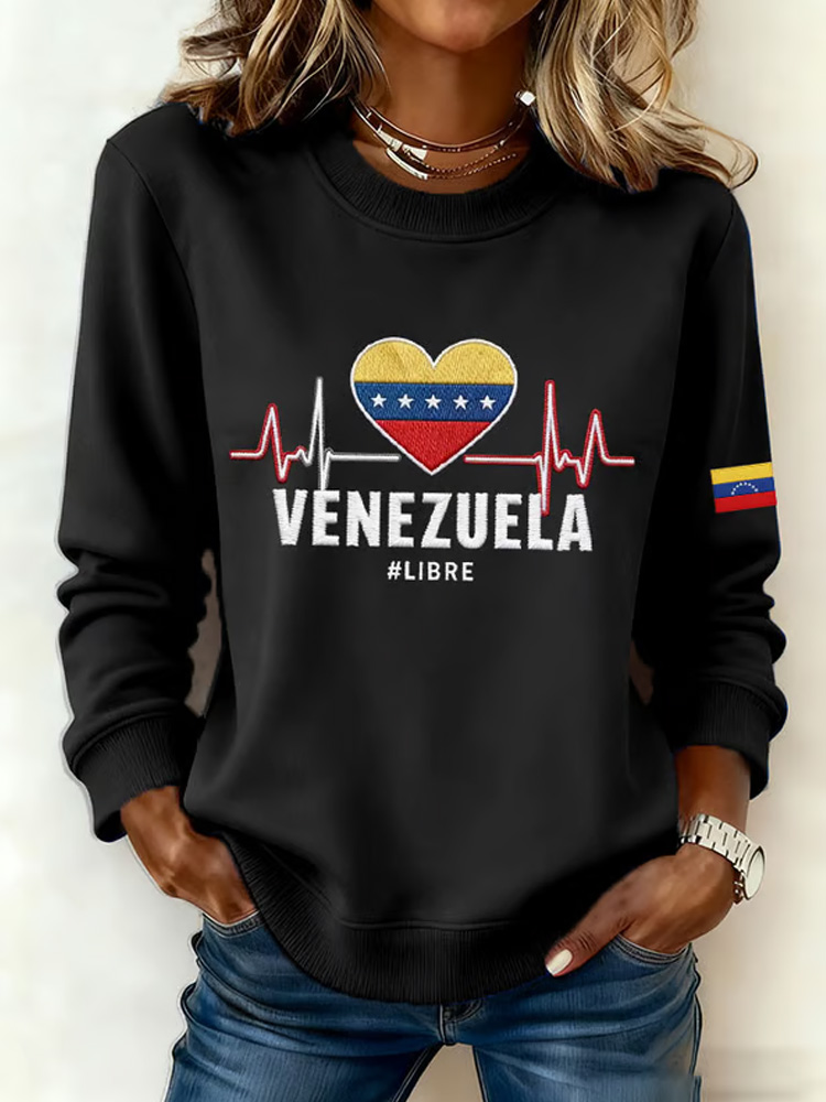 Women's Venezuela Print Sweatshirt artswardrobe
